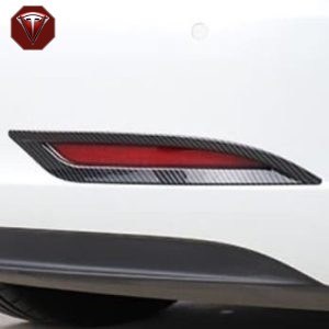 Contour catadioptres réfléchissantes fibre de carbone Tesla Model 3