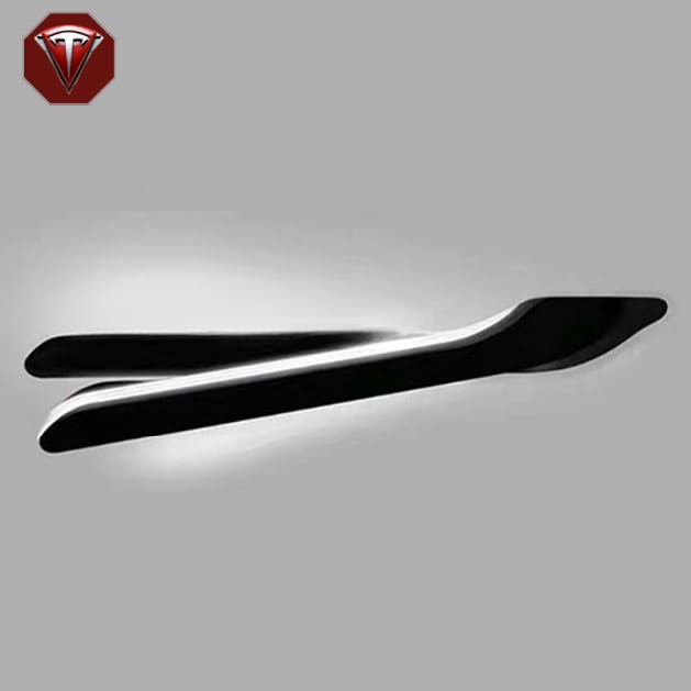 Kit De Garniture Poignée De Porte Pour Tesla Model 3 Et Y – 4 Pièces ABS Noir Brillant – Protection Et Style – Installation Facile Sans Perçage